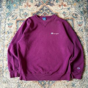 Vintage Champion Spellout Logo Crewneck Size XL